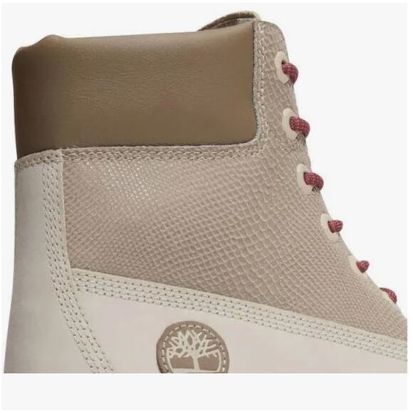 Timberland Stone Street Platform Hiker Boots -White Nubuck-Size: 8 - Picture 6 of 8